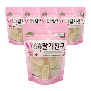 오가닉스토리 유기농 딸기친구 40g, 딸기, 5개