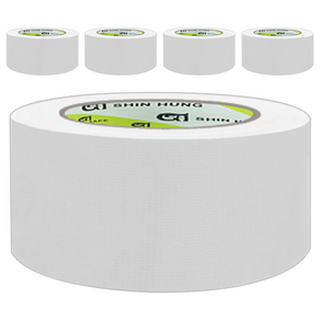 신흥테이프 면테이프 흰색 48mm x 25m, 5개