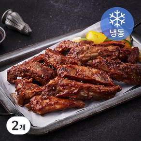 케이씨 슬라이스 폭립 쪽갈비 오리지널 (냉동), 1kg, 2개