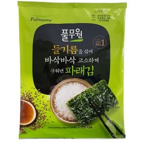 풀무원 들기름 파래김 전장 35g, 20개