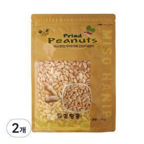 미소한입 튀김 땅콩, 1kg, 2개