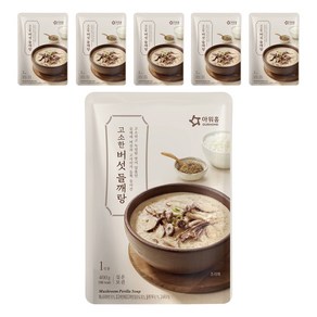 아워홈 고소한 버섯 들깨탕, 400g, 6개