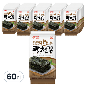 삼육김 광천김, 15g, 60개