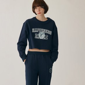 로라로라 여성용 HAPPINESS CROP SWEATSHIRT