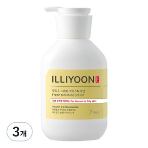 일리윤 프레쉬 모이스춰 로션 시트러스향, 350ml, 3개