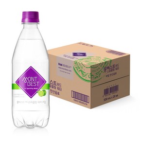 몽베스트 탄산음료 라임, 500ml, 20개