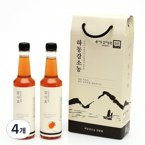 하동감사농원 3년 자연숙성 발효 감식초, 500ml, 4개