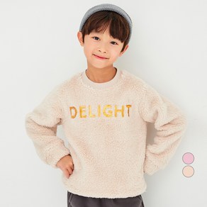 롤리트리 아동용 양면 보아 스팽글 맨투맨 delight