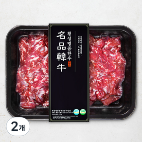 횡성한우 1등급 불고기용 (냉장), 300g, 2개