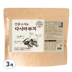 청해명가 전통수제 다시마부각, 70g, 3개