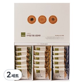 ORGA 구워만든 우리쌀 전병 김 6p + 흑임자 6p + 땅콩 6p 선물세트, 432g, 2세트