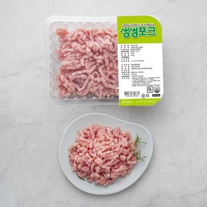 생생포크 한돈 등심 다짐용 (냉장), 400g, 1팩