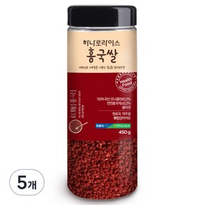 농협 하나로라이스 홍국쌀, 450g, 5개