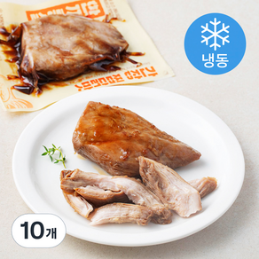 한끼통살 통살 소스 닭가슴살 간장찜닭맛 (냉동), 100g, 1개입, 10개