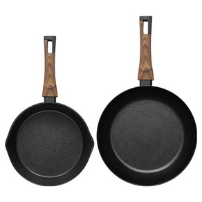 실바트 인덕션 까리노 IH 프라이팬 세트 2종, 블랙, 멀티플렉스팬 22cm + 프라이팬 28cm, 1세트