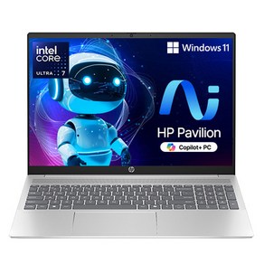 HP 2024 파빌리온 16 코어Ulta7 인텔 14세대, Natual silve, 512GB, 16GB, WIN11 Home, 16-af0065TU