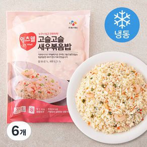 이츠웰 고슬고슬 새우 볶음밥 (냉동), 300g, 6개