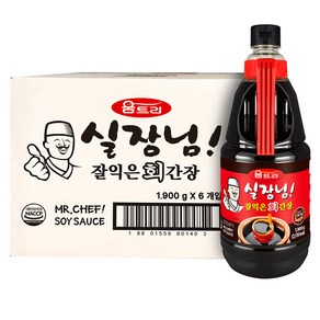 움트리 실장님 회 간장, 1.9kg, 6개