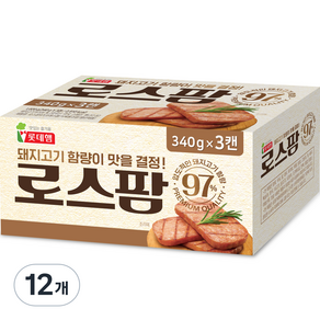 로스팜 97 햄통조림, 340g, 12개