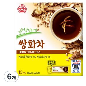 오뚜기 쌍화차, 13g, 15개입, 6개