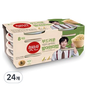 햇반 발아현미밥, 210g, 24개