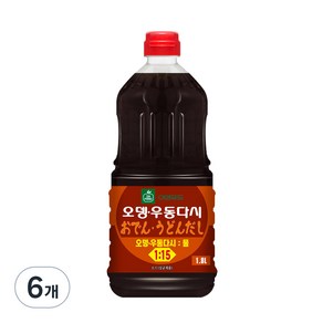 이엔푸드 이엔 오뎅 우동다시, 1.8L, 6개