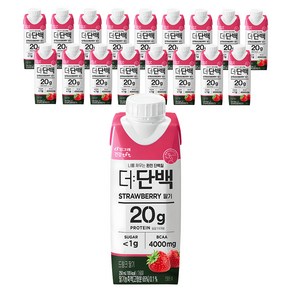 더단백 드링크 딸기, 250ml, 18개