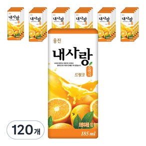 웅진 내사랑 오렌지 드링크, 185ml, 120개