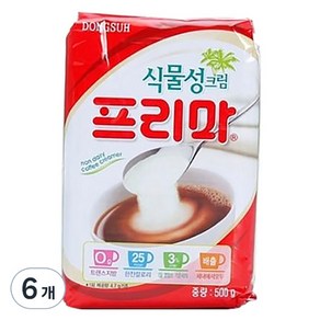 Fima 식물성크림 프리마, 500g, 1개입, 6개