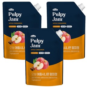 오붐 애플시나몬 펄피잼, 3개, 1kg