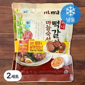 대림선 마늘 숙성 떡갈비 미니 360g +180g 세트 (냉동), 2세트