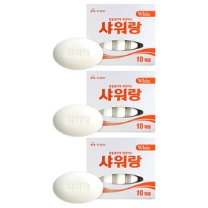 무궁화 샤워랑 화이트 화장비누, 130g, 30개