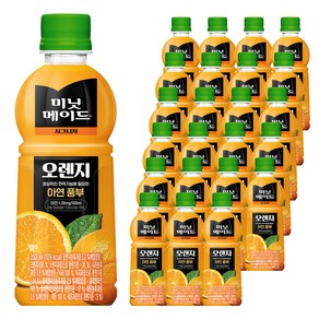 미닛메이드 시그니처 오렌지, 350ml, 24개