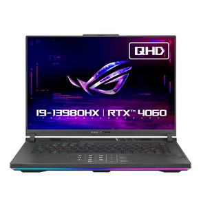 에이수스 2024 ROG 스트릭스 G16 코어i9 인텔 13세대 지포스 RTX 4060, Eclipse Gay, 1TB, 16GB, Fee DOS, G614JV-N4117