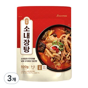 바른 소내장탕, 500g, 3개