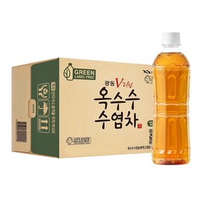 광동옥수수수염차 그린 무라벨, 500ml, 20개