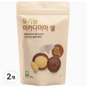 ORGA 유기농 마카다미아 쉘, 160g, 2개