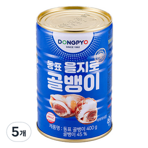 동표을지로 골뱅이 통조림, 400g, 5개