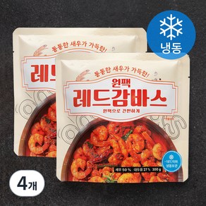 원팩 레드 감바스 (냉동), 300g, 4개