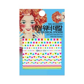 여자사람 워터 데칼 스티커, DS-326, 1개