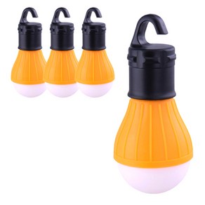 블럭마트 LED 캠핑전등 걸이형, 옐로우계열, 4개