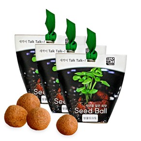 틔움월드 자연을 닮은 씨앗 Seed Ball 텃밭가꾸기세트 4개입 3세트