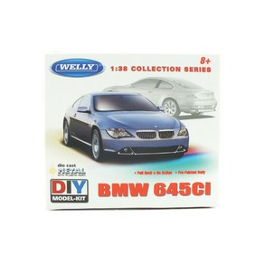 레프리카 웰리 1:38 BMW 645Ci 다이캐스트 모델 키트 WE235352, BK, 1개