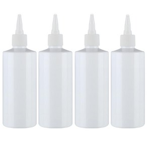 병도매닷컴 백색 뾰족 흰색마개 공병 AC300, 300ml, 4개
