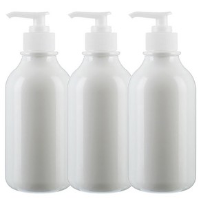 병도매닷컴 ARB300 백색 디스펜서 흰색 마개 공병, 300ml, 3개