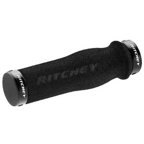 RITCHEY WCS ERGO 락 고밀도 스펀지 폼 자전거 그립 130mm, 블랙, 1개