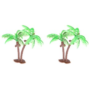 엠디자인 미니야자수 조각상 2p, 혼합 색상