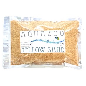 AQUAZOO 어항용 바닥재 0.5~0.8mm 2kg, YELLOW SAND, 1개