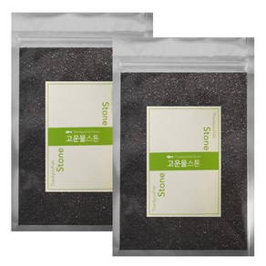 고운물 크리스탈 샌드 3 mm 800 g, 블랙, 2개