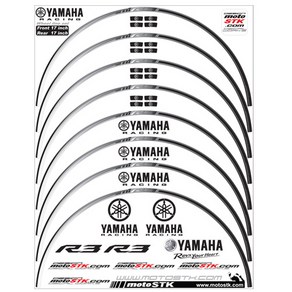 스텝원 오토바이 야마하 휠스티커 17인치